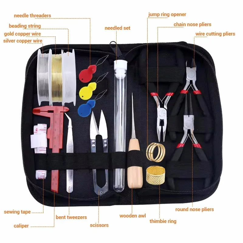Jewelry Making Kit – Tools, Wires, Charms & Findings Set