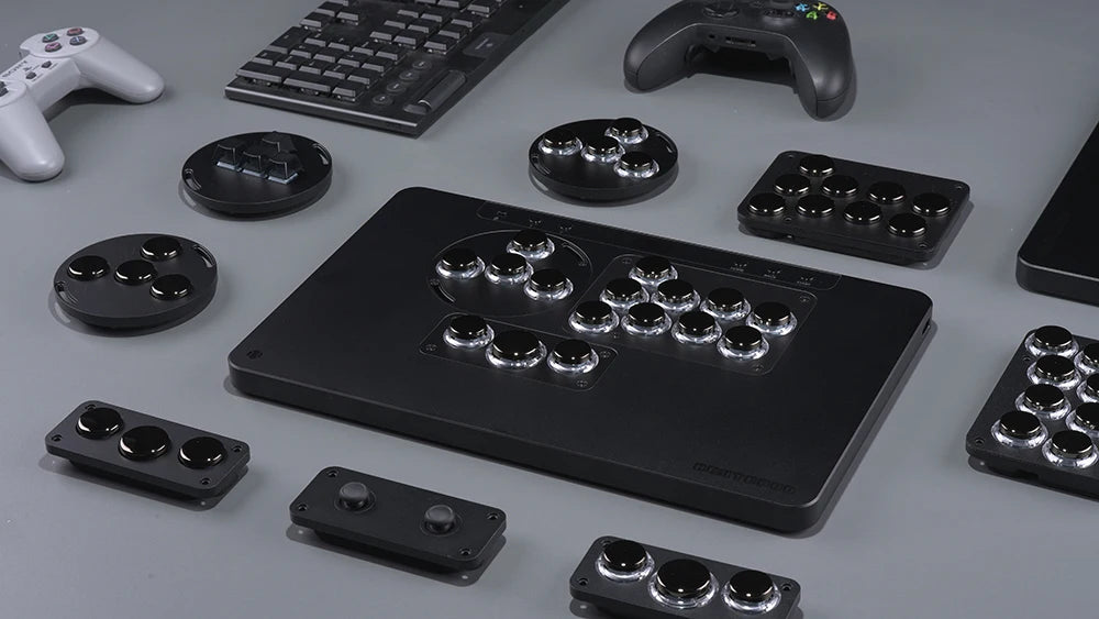 Haute42 HautePad X Leverless Fightstick – RGB Hitbox Controller