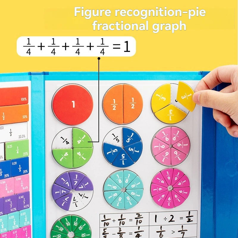 Magnetic Fraction Puzzle – Montessori Math Educational Toy