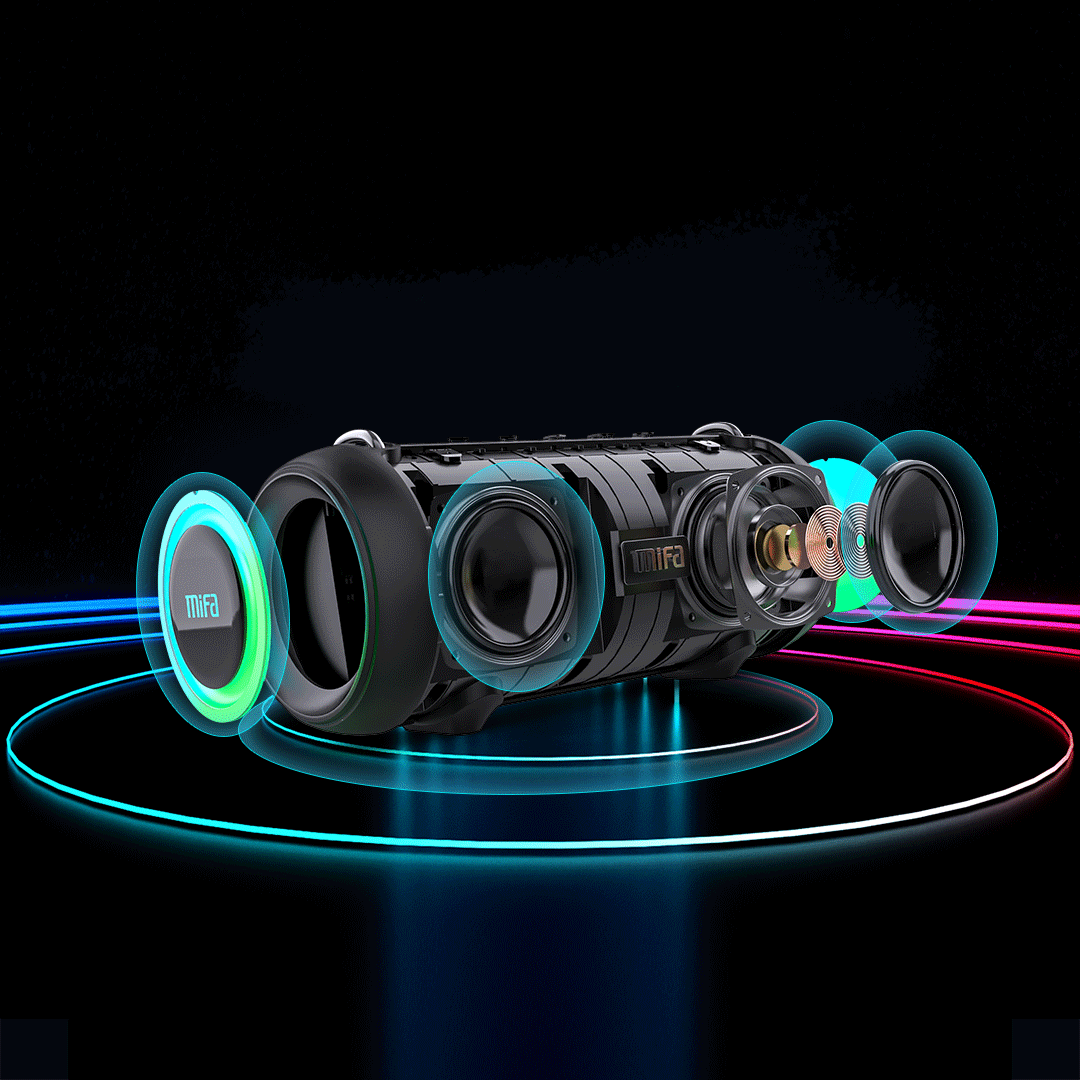 mifa A90 Bluetooth Speaker 60W Output Power Bluetooth Speaker with Class D Amplifier Excellent Bass Performace camping speaker